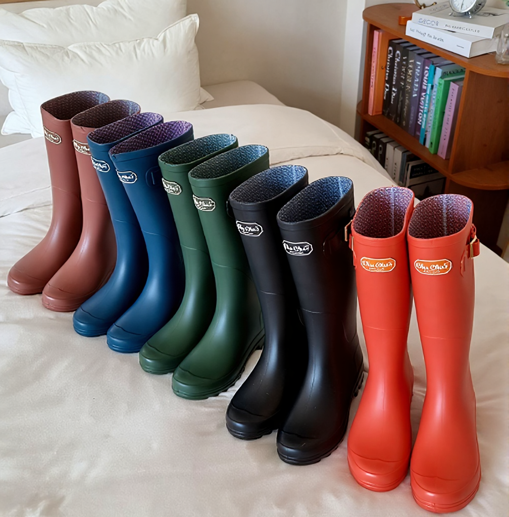 T3 Domestically Produced Rain Boots Long Boots Wellies 3 cm Heel
