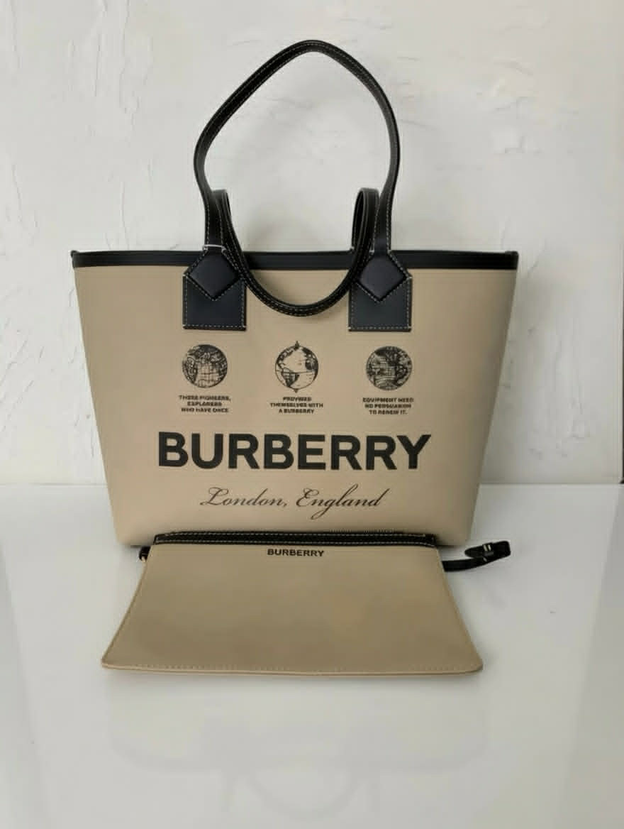 Burberry Logo Tote Bag