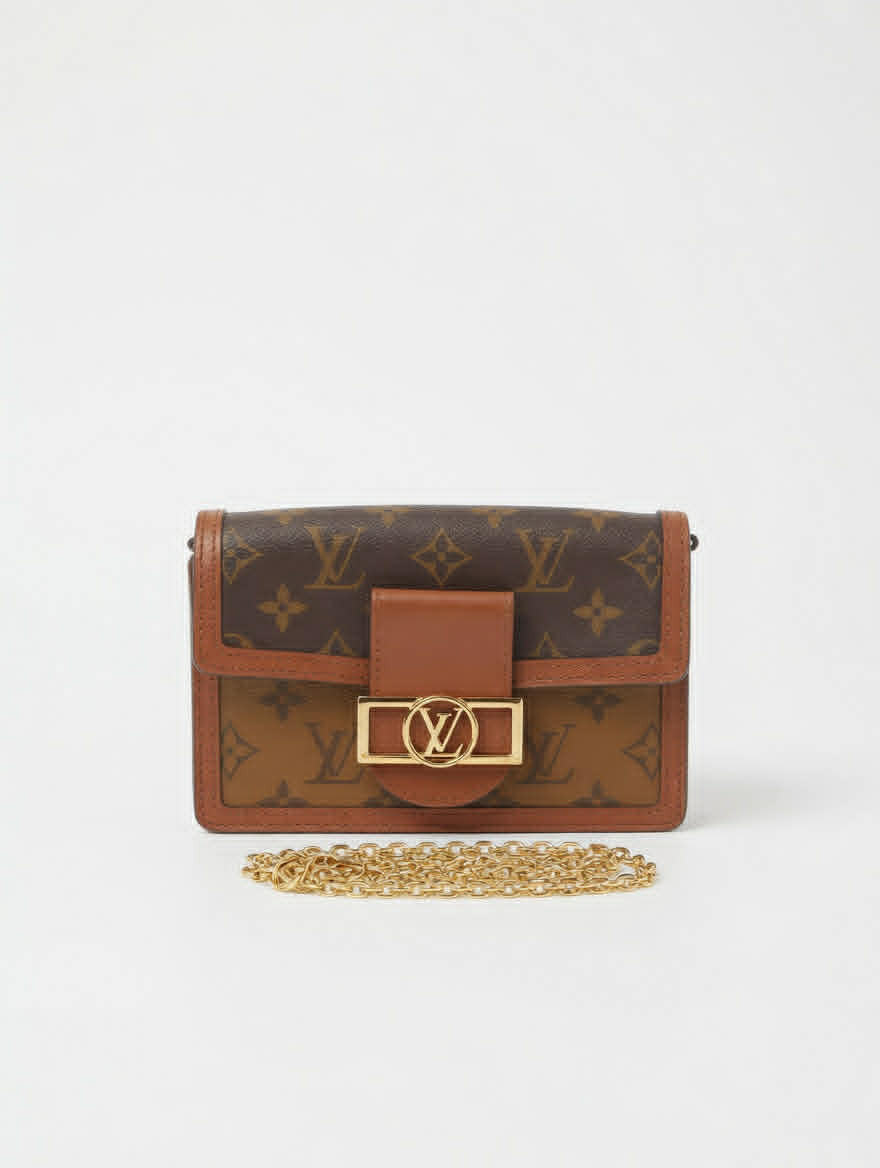 Louis Vuitton Monogram Dauphine Chain Wallet
