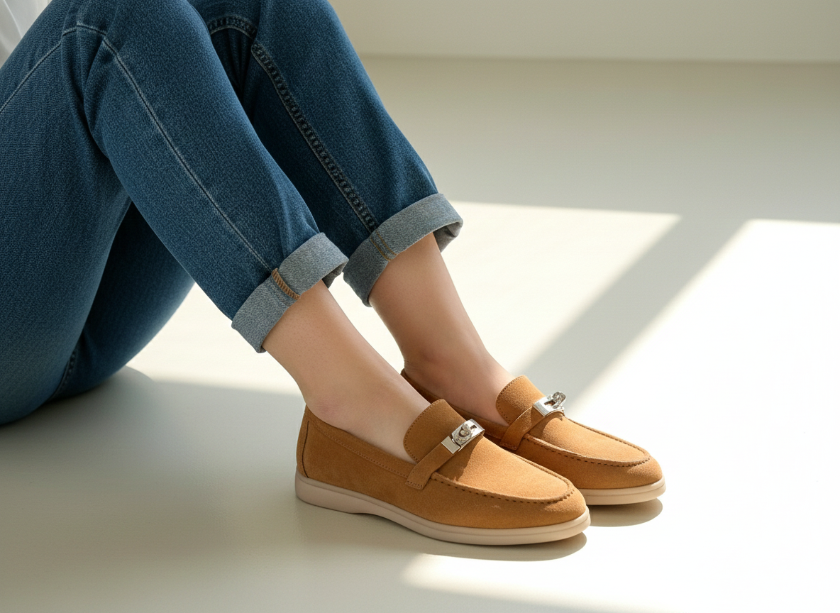 Domestically Made Herberkle Loro Genuine Leather Loafer Shoes MN5007