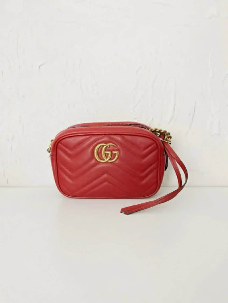 Gucci GG Marmont Mini Matelassé Crossbody Bag
