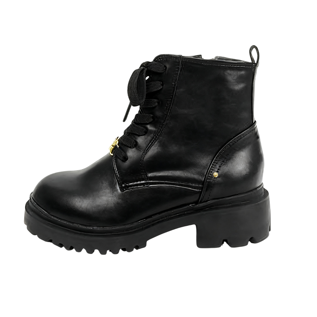 Korean metal buckle thick-soled Martin boots