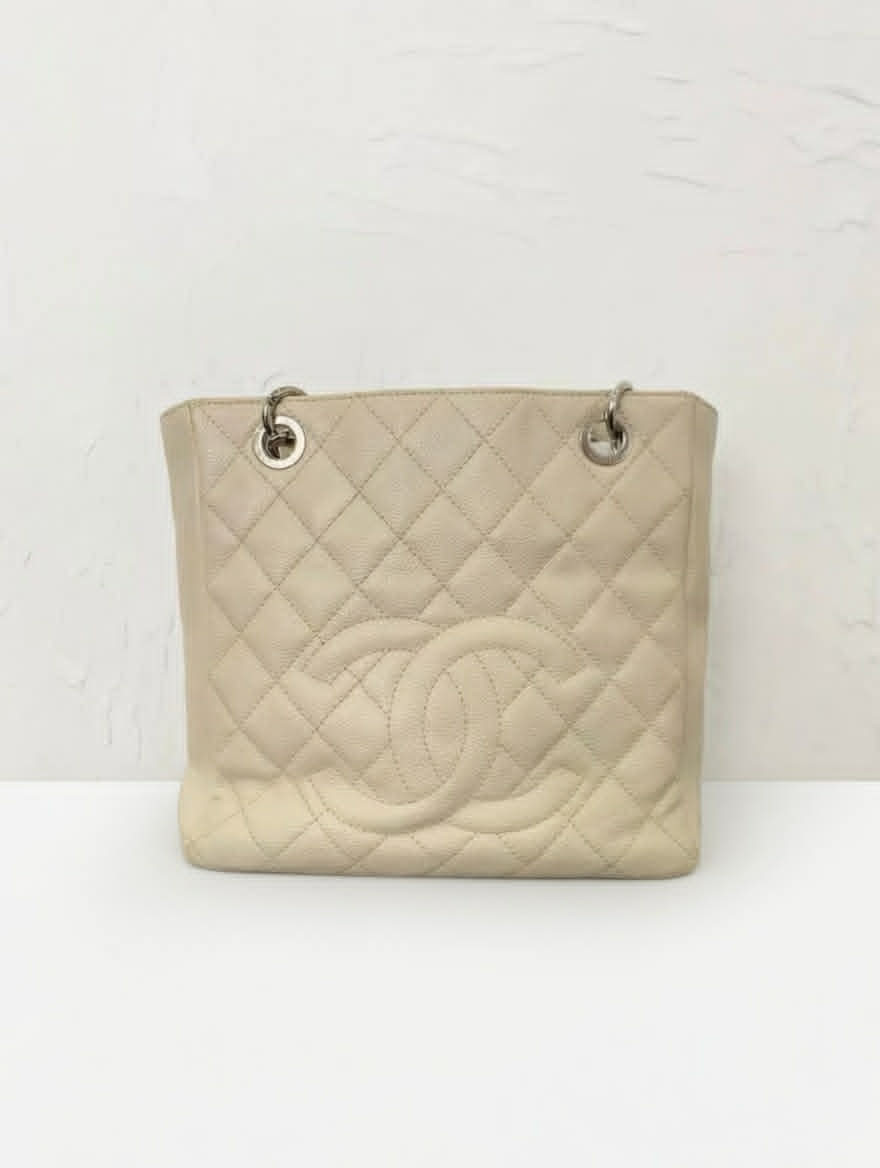 Chanel Grand Shopping Tote (GST) – Beige Caviar