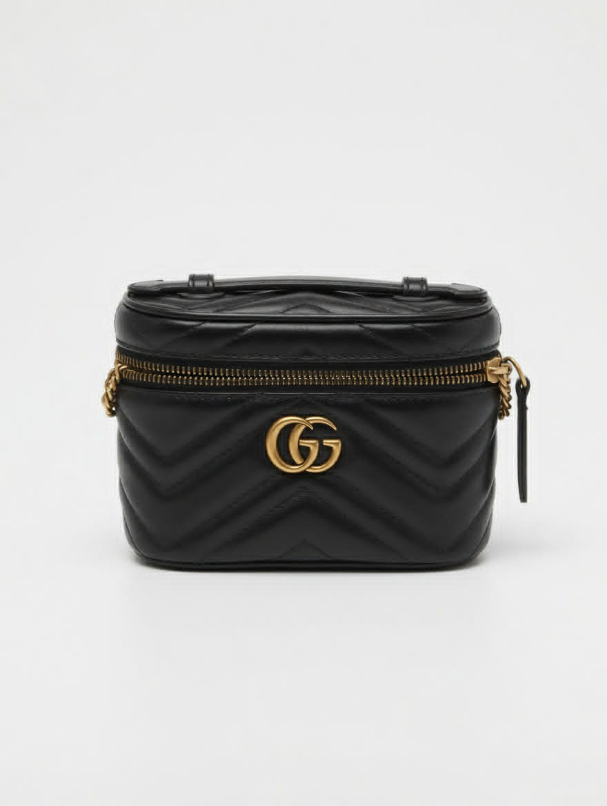 Gucci Black Quilted Mini Bag