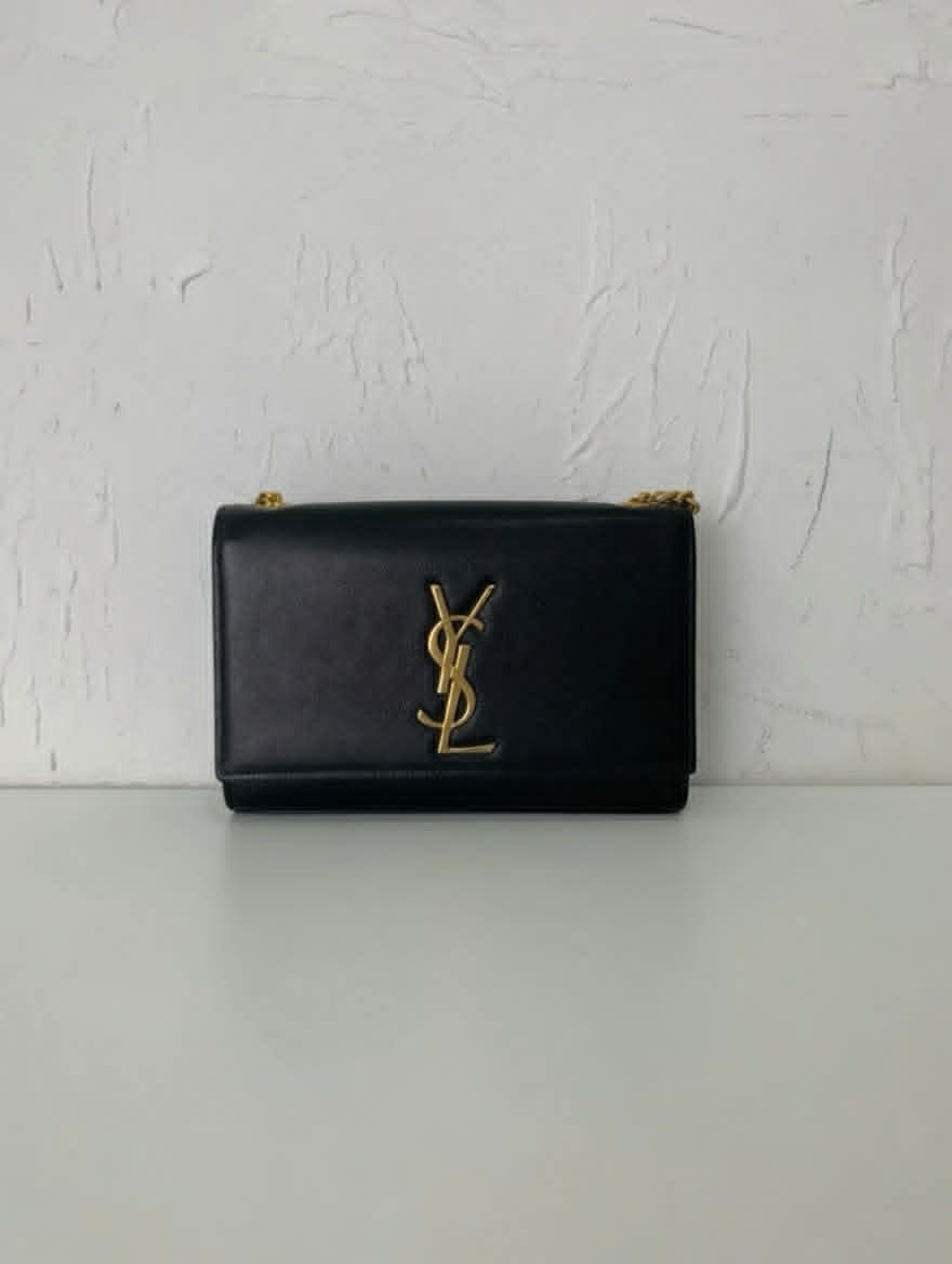Saint Laurent YSL Wallet on Chain (Black)